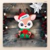 Коледна играчка еленче с име – за детската градина и класа 3 Коледна играчка еленче с име на дете – снимка 3