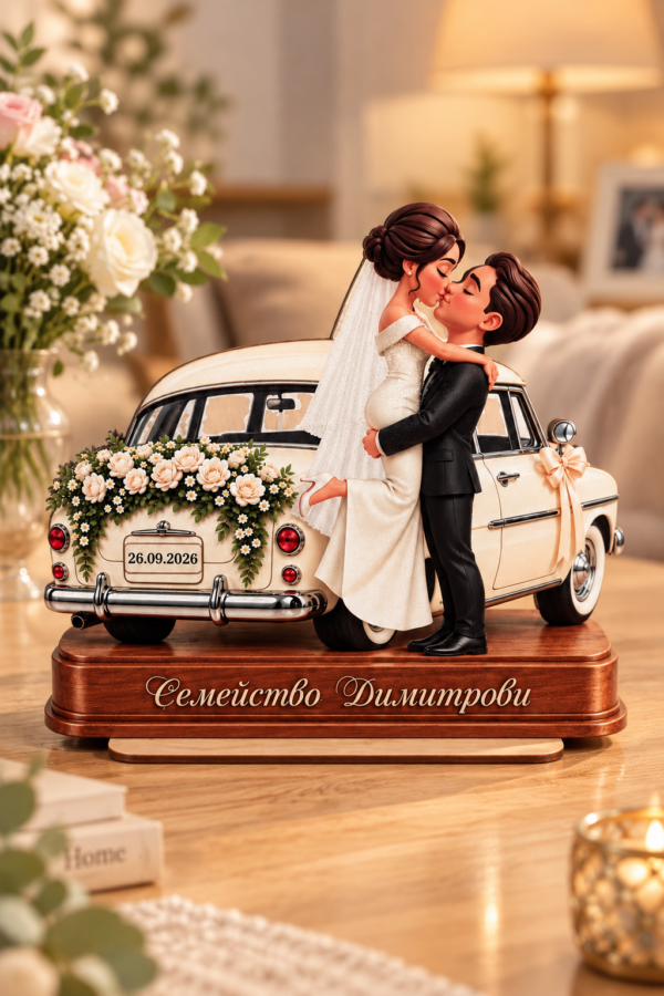 plaket-mladozenci-6abdd6c591573.png Сватбен плакет „Младоженци“ с фамилия и дата