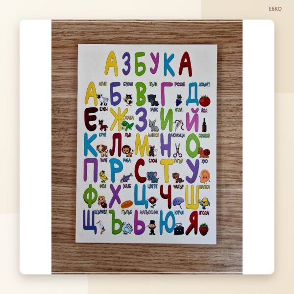 Постер „Азбука“ за детската стая