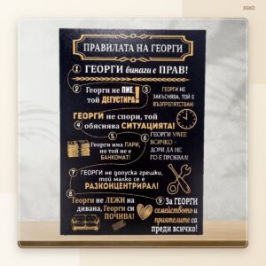 Постер „Правилата на Георги“