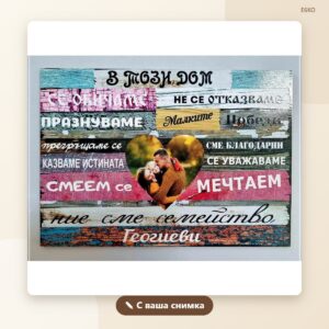 Постер „В този дом…“ с фамилия Постер „В този дом…“ с фамилия