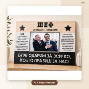 Постер за шеф със снимка