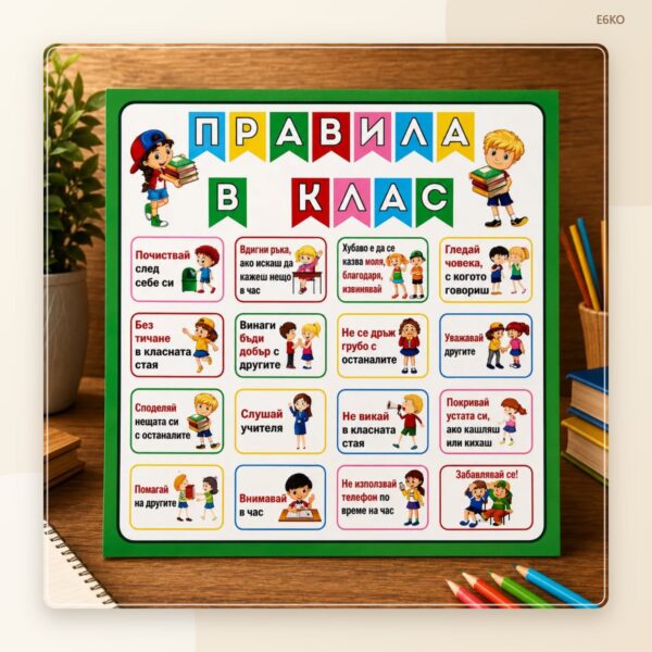 Табела „Правилата на класа“ – модел 2 Табела „Правилата на класа“ – модел 2